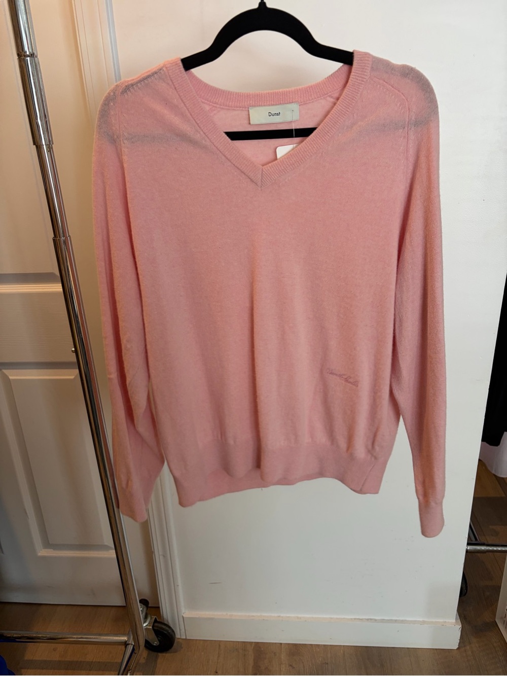 DUNST - wool sweater, pink, L